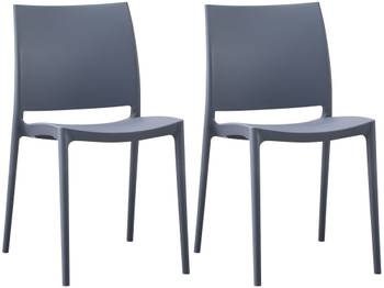 Chaises de jardin Meton Lot de 2