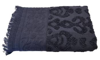 JACQUARD Serviette mit Fransen