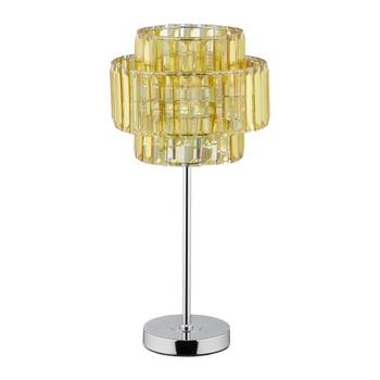 Lampe de chevet cristal et or