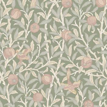 Vliestapete Birds & Pomegranate