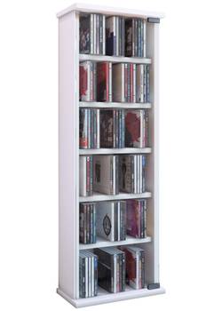 Holz CD DVD Stand Regal Vetro Glastür