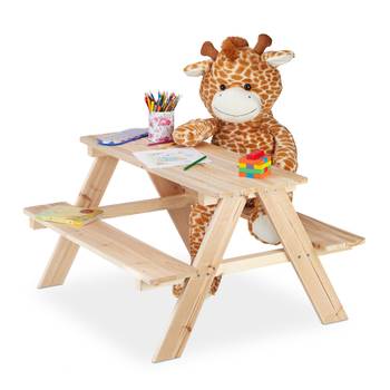 Table & bancs en bois pour enfants