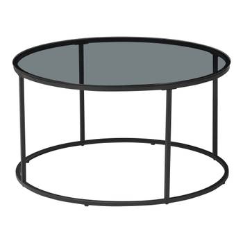 Table basse Kolari ronde noir