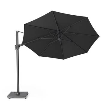 Parasol déporté rond 3,5 m gris