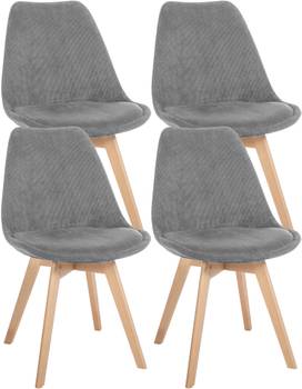 Chaise salle à manger Linares Lot de 4