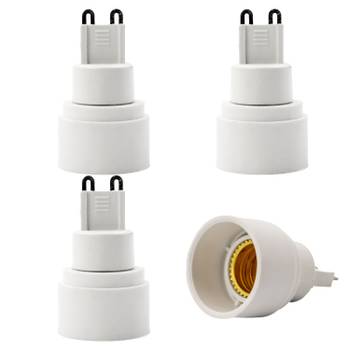 4x G9 auf E14 Lampensockel Adapter