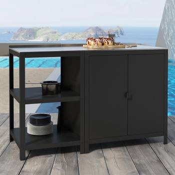 Outdoorset Standregal+Schrank