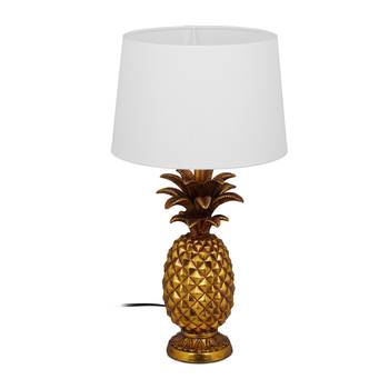 Lampe de table ananas doré