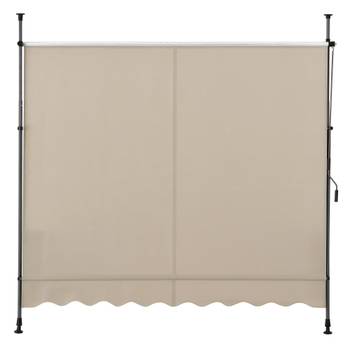 Klemmmarkise Sandfarben 150x120x300cm