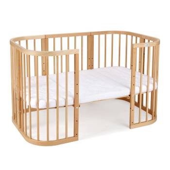 Babybett NATUR - 7in1 mit Matratze