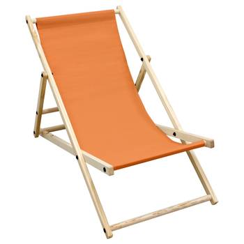 Liegestuhl klappbar bis 120 kg Orange