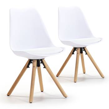 Set de 2 chaises Jeff Blanc