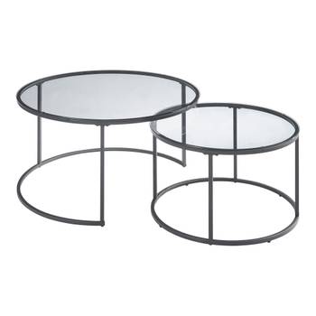 Set de 2 tables basses Kokkola rondes