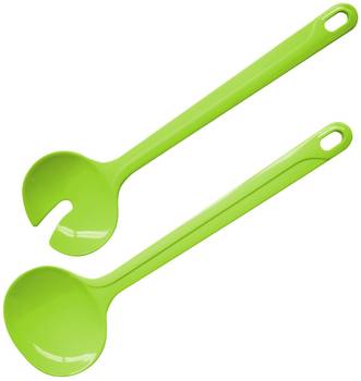 Fackelmann Salatbesteck Kunststoff Grün