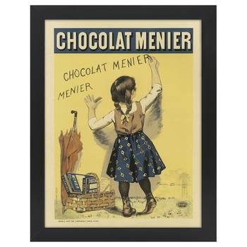 Bilderrahmen Poster Chocolat Menier