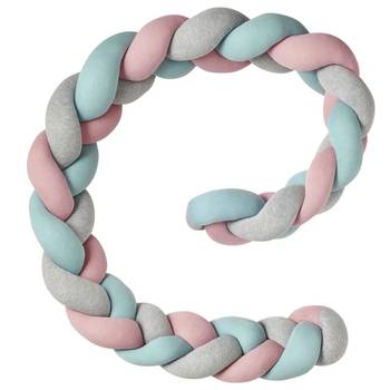 Bettschlange Geflochten Jersey Trio Mint