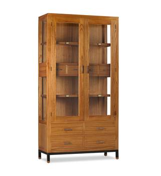 HOLZVITRINE BRAUN 100 x 40 x 190