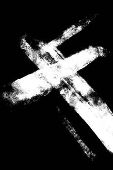 Tableau abstrait Croix
