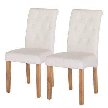 Chaises capitonnées Jeanne (lot de 2)