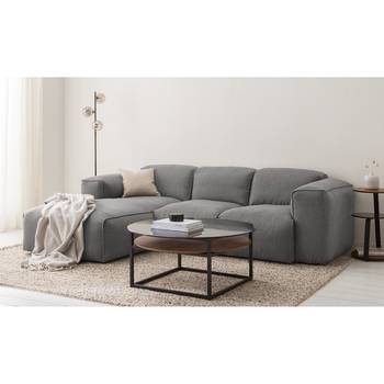 Studio Copenhagen Ecksofa Hudson III Hellgrau Webstoff 263x71x173 cm (BxHxT) Skandi