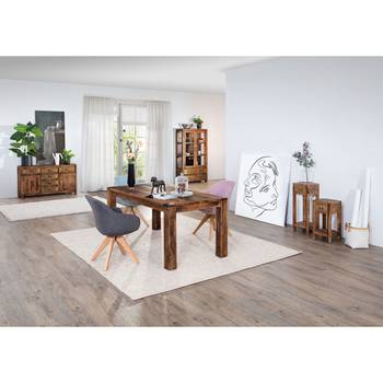 ars manufacti Esstisch Pintage Massivholz Mango Rechteckig Tabakbraun 180x76x90 cm (BxHxT) Industrial für 6-8 Personen