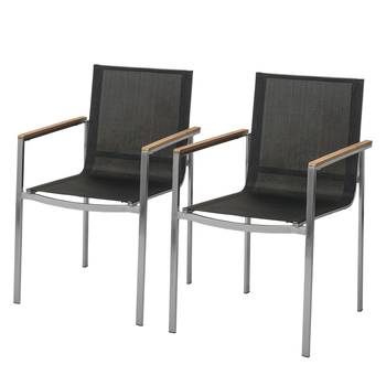 Chaises à accoudoirs TEAKLINE - lot de 2