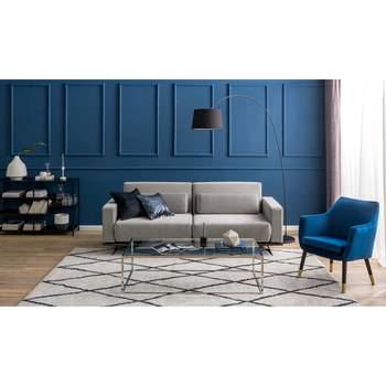 Jack & Alice Sessel Nicholas Marineblau Samt 68x81x68 cm (BxHxT)