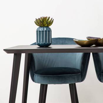 Kayoom Vase Vani Petrol Eisen 12x12x18 cm (BxHxT) illuminantsType