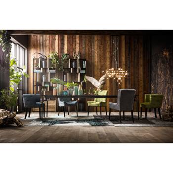 Kare Design Pendelleuchte Stone Steingut/Stahl Kupfer 100x60x27 cm (BxHxT) 9-flammig G9