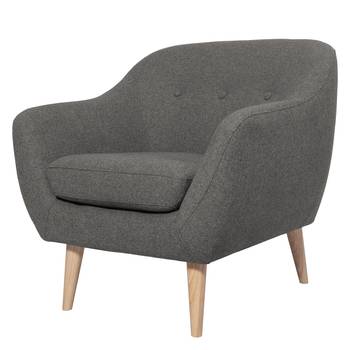 Mørteens Sessel Lamia Dunkelgrau Webstoff 84x82x81 cm (BxHxT)