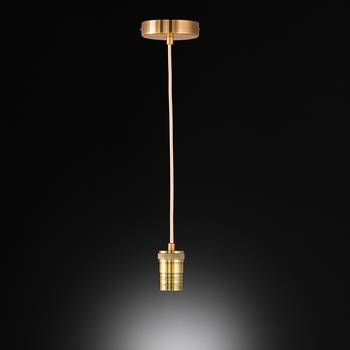 Wofi Pendelleuchte Nala Eisen Gold Modern 10x150x10 cm (BxHxT) 1-flammig E27