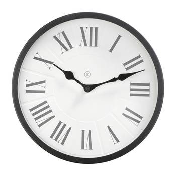 Sompex Wanduhr Madrid Eisen/Glas Ø 30 cm Weiß