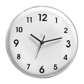 Sompex Wanduhr Ottawa Kunststoff Ø 24,5 cm Grau