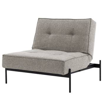 Innovation Möbel Sessel Splitback Lauge Braun Strukturstoff mit Schlaffunktion 90x79x88 cm (BxHxT)