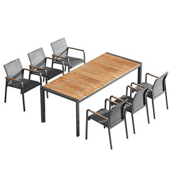 Table et chaises Paros (7 éléments)