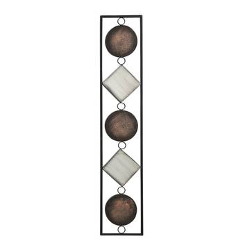 Boltze Wandobjekt Waka Eisen Grau/Kupfer/Weiß 20x104x1 cm (BxHxT)