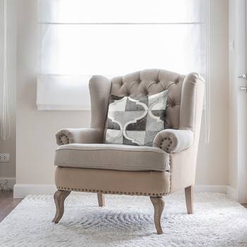 Kayoom Dekokissen Lavish Orient Hellgrau 45x45 cm (BxH) Gestreift Echtleder