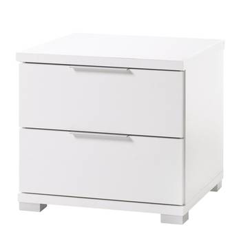 mooved Nachtkommode Bohon Spanplatte Weiß Modern 46x43x42 cm (BxHxT) 2 Schubladen