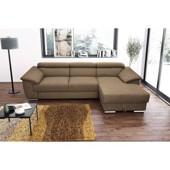 Fredriks Ecksofa Swain Sandgrau Webstoff 271x78x166 cm