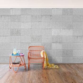 Vliestapete Beton Ziegeloptik