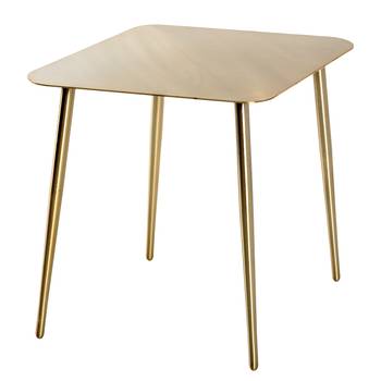 Jack & Alice Beistelltisch Oconee II Stahl Gold Modern 55x45x44 cm (BxHxT)