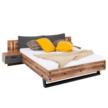 Lit 180x200 cm Külli, Tête de Lit Haute – Lit 2 personnes en Bois Massif avec  Sommier à Lattes - Supporte jusqu'à 700 kg - Lit d'appoint, Lit Enfant et  Adulte