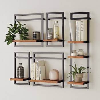 Wandregal-Set Manchester III (5-teilig)