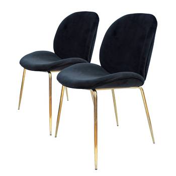 Chaises capitonnées Charlize (lot de 2)