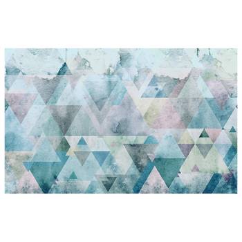Fotobehang Triangles Blue