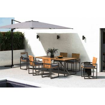 Gartenessgruppe LeRoy (7-teilig)