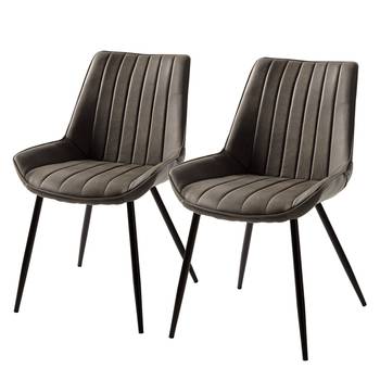 Chaises capitonnées Midge (lot de 2)