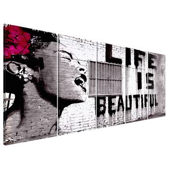 Tableau déco Life is Beautiful (Banksy)