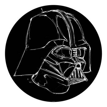 Fotomurale Star Wars Ink Vader