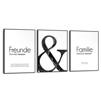 Wandbilder Set Freundschaft